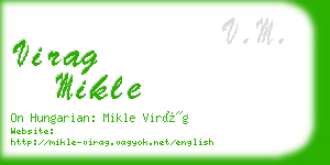 virag mikle business card